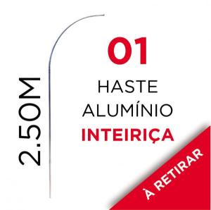 01 HASTE INTEIRIÇA PROMOCIONAL Tubo de Alumínio 3/4 2.50m x 0.65m Cor Natural  Haste Inteiriça SOMENTE RETIRADA