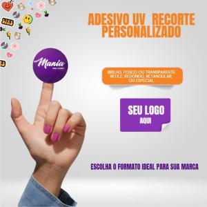 ADESIVO DIGITAL RECORTE PERSONALIZADO 0,80 micras FORMATO PERSONALIZADO TINTA ORIGINAL IMPRESSÃO UV 4X0 COR ULTRA-HD FRETE GRÁTIS NAS COMPRAS ACIMA DE 100,00, CONSULTE AS REGIÕES.