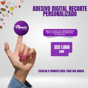 ADESIVO UV RECORTE PERSONALIZADO 0,80 micras FORMATO PERSONALIZADO TINTA ORIGINAL IMPRESSÃO UV 4X0 COR ULTRA-HD FRETE GRÁTIS NAS COMPRAS ACIMA DE 100,00, CONSULTE AS REGIÕES.