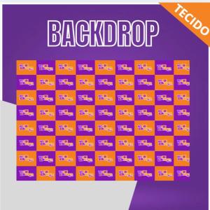BACKDROP BANDEIRA 2000x1500mm Tecido TecnoSport 100% Poliéster Quadrado 4X0 COR Impressão Ultra-HD Sublimática Costura Bainha 