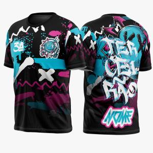 CAMISETA TÉRMICA EXCLUSIVE FEMININA THERMO DRY EXCLUSIVE PERSONALIZADA MASCULINO 4X0 COR ULTRA-HD EPSON 92,7% POLIÉSTER E 7,5% ELASTANO IMPRESSÃO TOTAL TINTA ORIGINAL EPSON