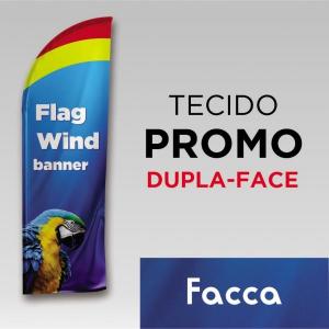 TECIDO PROMOCIONAL FACA Tecido 100% Poliéster 1.95M X 0.65M Dupla-Face | Impressão Sublimática Costura Externa Interlock Linha branca 