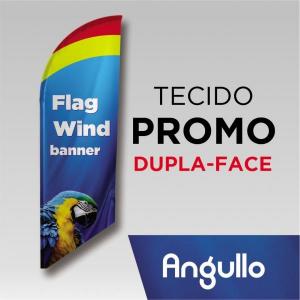 TECIDO PROMOCIONAL ÂNGULO Tecido 100% Poliéster 1.95M X 0.65M Dupla-Face | Impressão Sublimática Costura Externa Interlock Linha branca 