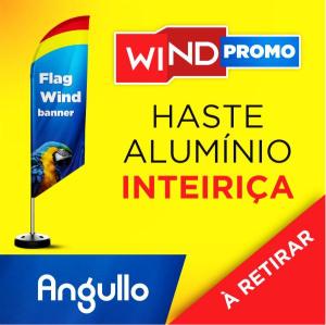 WIND PROMOCIONAL ÂNGULO TECIDO TECNOSPORT 100% SINTÉTICO 2.50M X 0.65M DUPLA-FACE | IMPRESSÃO ULTRA-HD EPSON ESTRUTURA DE ALUMÍNIO INTEIRIÇA COSTURA OVERLOQUE EXTERNO 